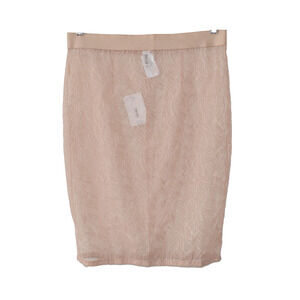 A4 NWT WOLFORD Transparent Dusty Coral Leafage Skirt Size L